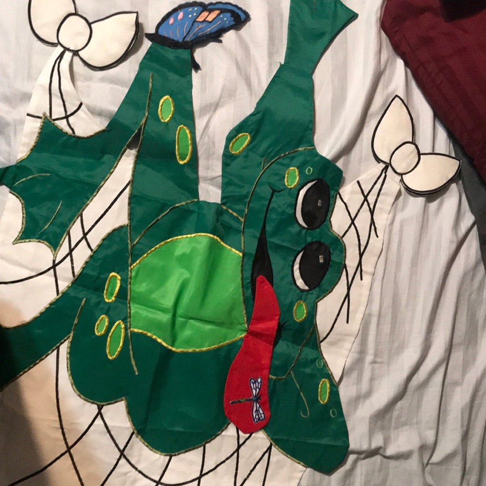 Summer or Spring flag fir a flagpole.